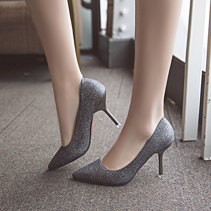 Heeled shoes the new age season 2018 point of fine with high heels shallow mouth single. Lady shoes