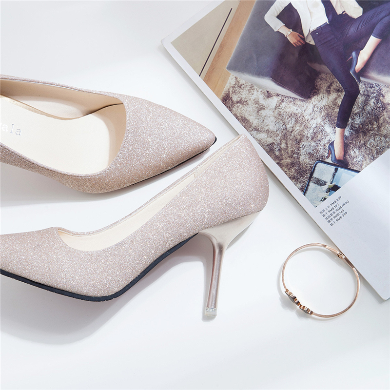 Heeled shoes the new age season 2018 point of fine with high heels shallow mouth single. Lady shoes