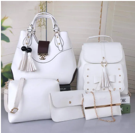 Elegant Ladies 5 in 1 Handbags with Backpack