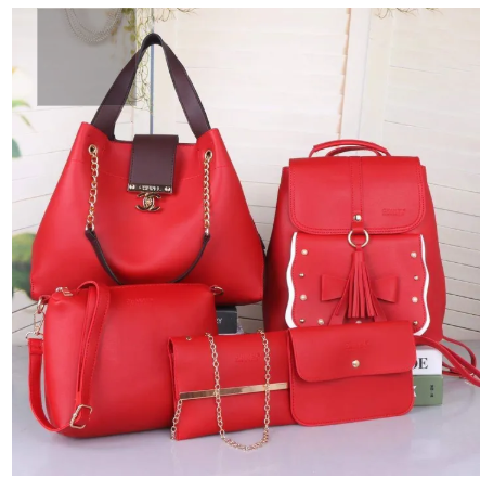 Elegant Ladies 5 in 1 Handbags with Backpack