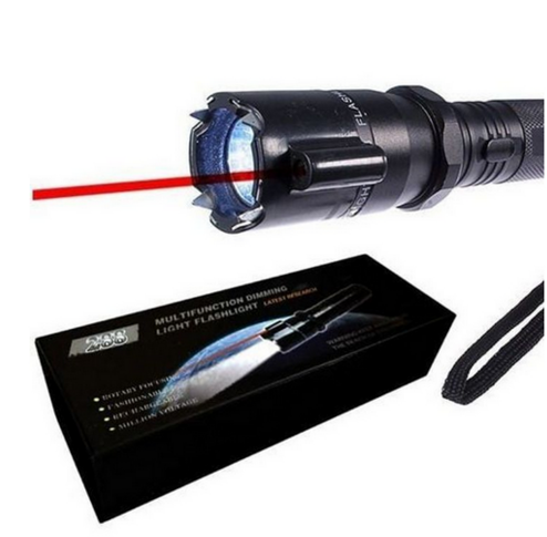 Self-Defense Police Torch With Electric Shock &amp; Laser Pointer