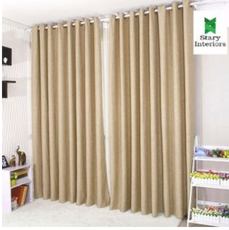 Elegant Home Window/Door Curtains (300cm by 220cm) Plus Free Sheer (200cm by 220cm)