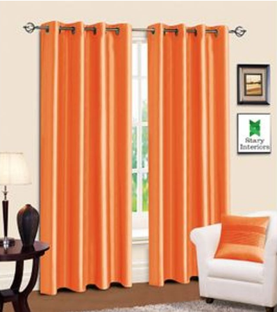 Elegant Home Window/Door Curtains (300cm by 220cm) Plus Free Sheer (200cm by 220cm)