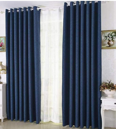Elegant Home Window/Door Curtains (300cm by 220cm) Plus Free Sheer (200cm by 220cm)