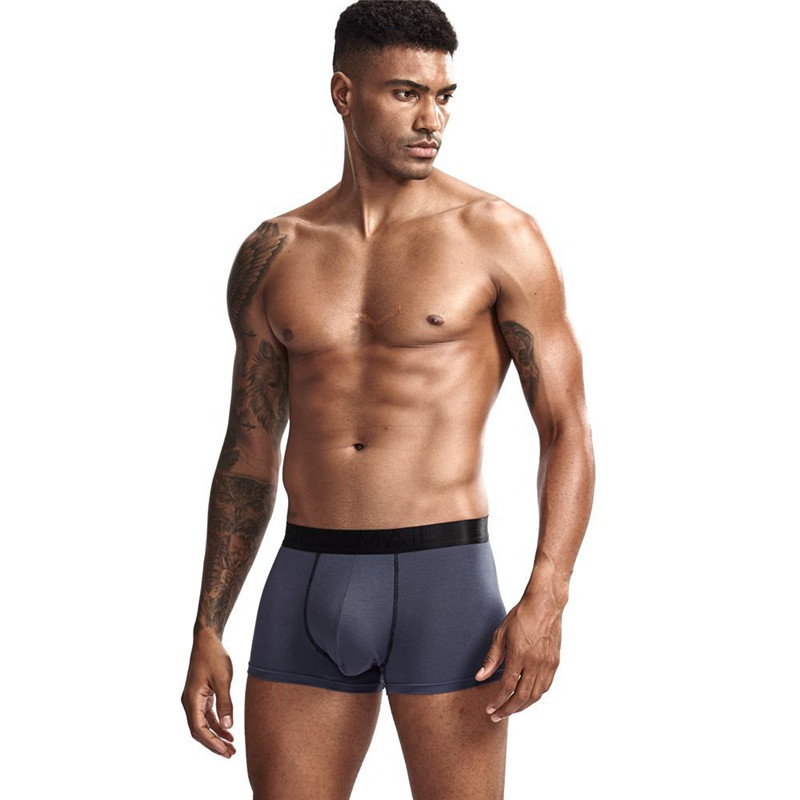 New Strong Mens Boxer Shorts Modal Soft Underwear Micro Separate Pouches Health Care Boxerbriefs