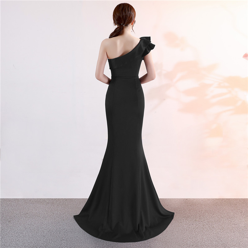 Evening dress New banquet elegant atmosphere pink long sexy thin fishtail dress Fashion women dress