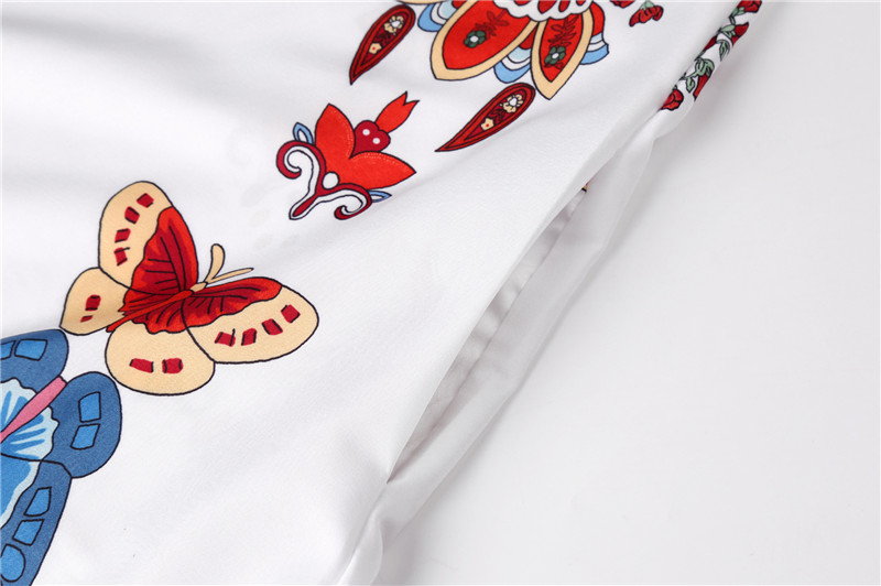 New Hot style Elegant Lady Vintage Print Dress V-neck Sleeveless Pocket Summer Fashion Women Dress