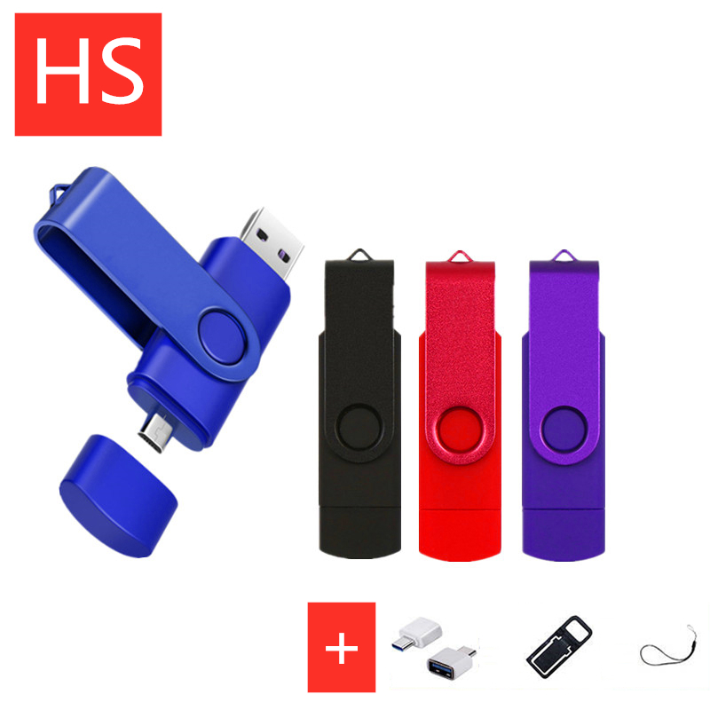 High Speed 2 in 1 USB Flash Drive 64gb 128gb16gb Micro USB Stick 32gb Pendrive usb Flashdisk +Type-C