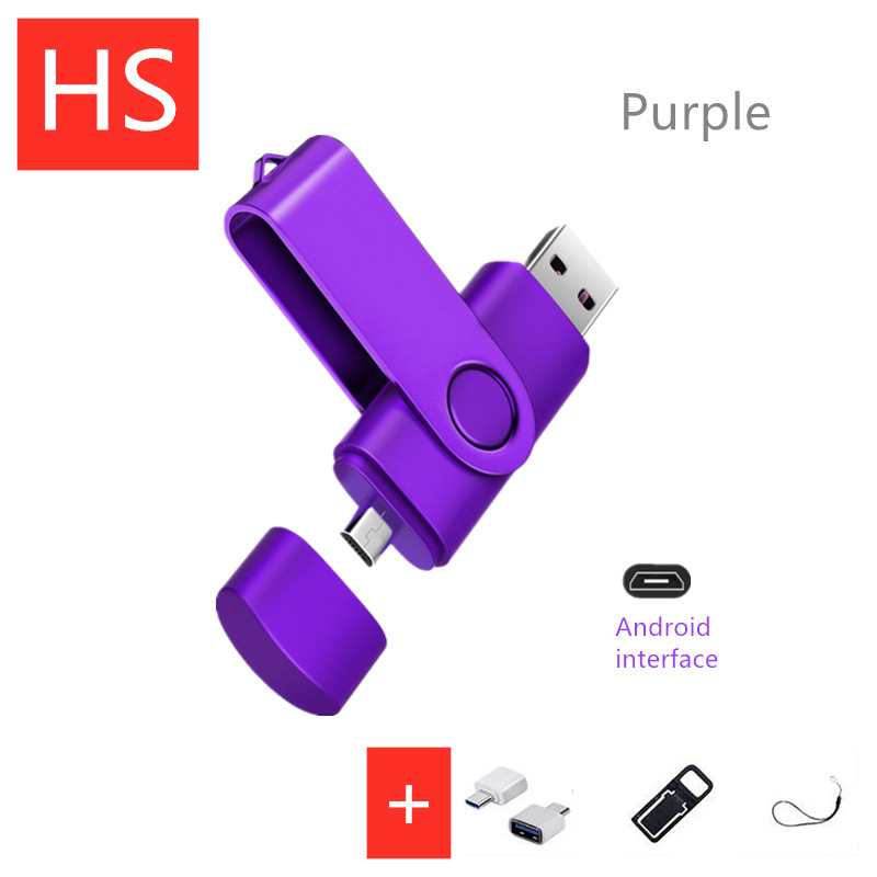 High Speed 2 in 1 USB Flash Drive 64gb 128gb16gb Micro USB Stick 32gb Pendrive usb Flashdisk +Type-C