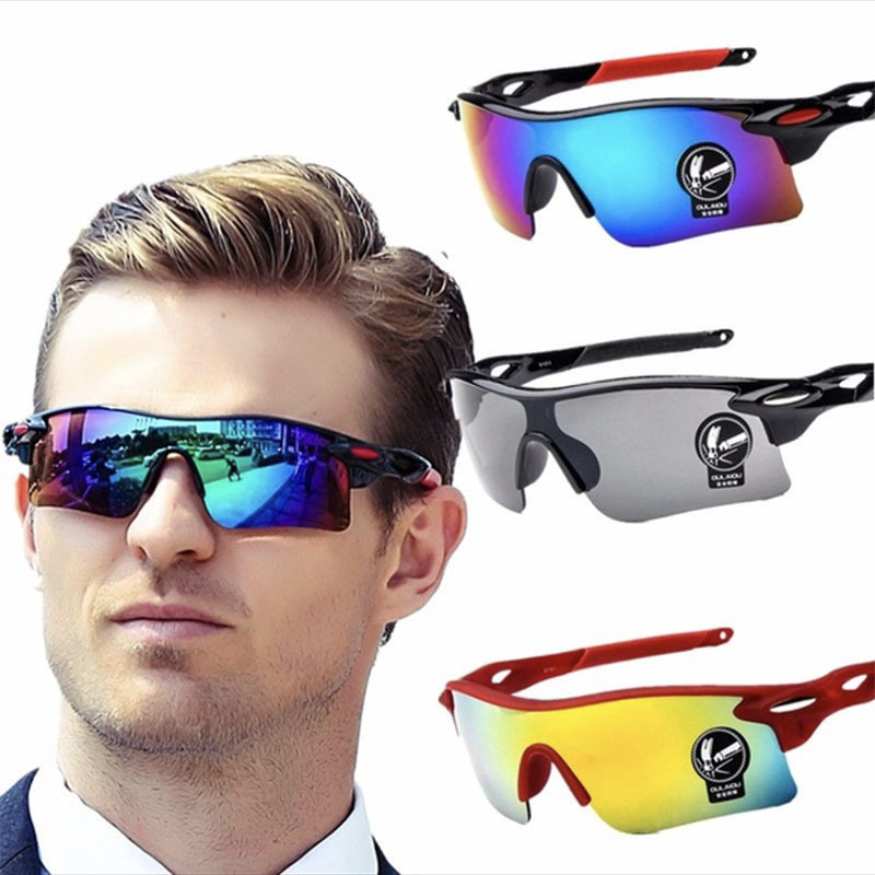 HS New women Outdoor Cycling Glasses Explosion-proof Colorful Windproof Sports Parkour Sunglasses