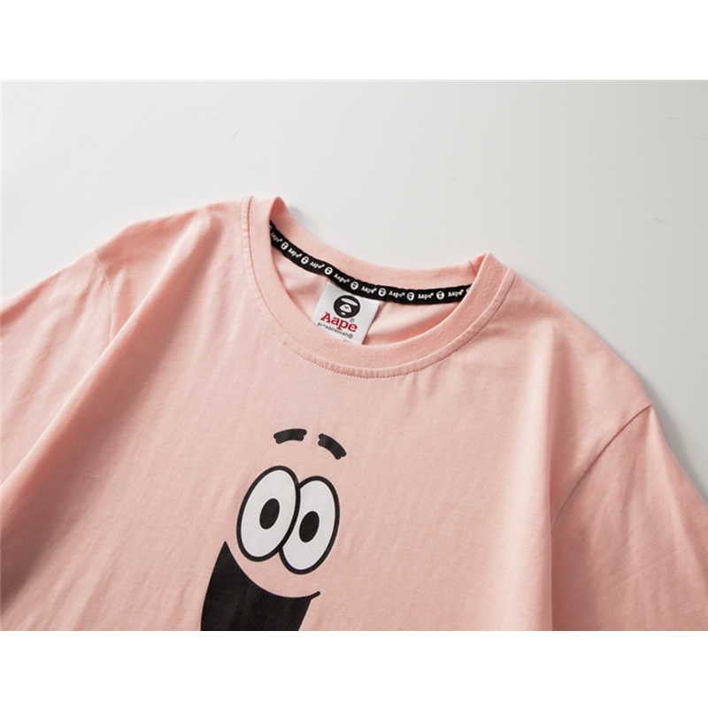 AAPE 2021 New Women Tshirts Women Tops Fashion Tshirts Cotton Tops Cartoon Print T-shirt