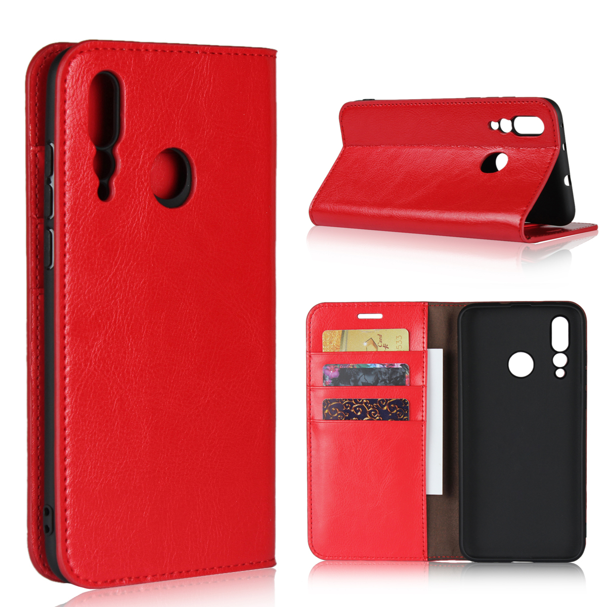 Huawei Nova 4/Huawei Nova 3/ huawei Nova 3i Cover [Card Slot] Shockproof Flip Wallet Protective Case