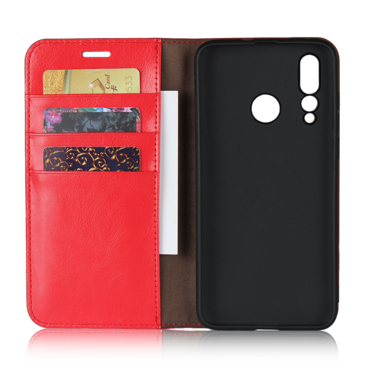 Huawei Nova 4/Huawei Nova 3/ huawei Nova 3i Cover [Card Slot] Shockproof Flip Wallet Protective Case