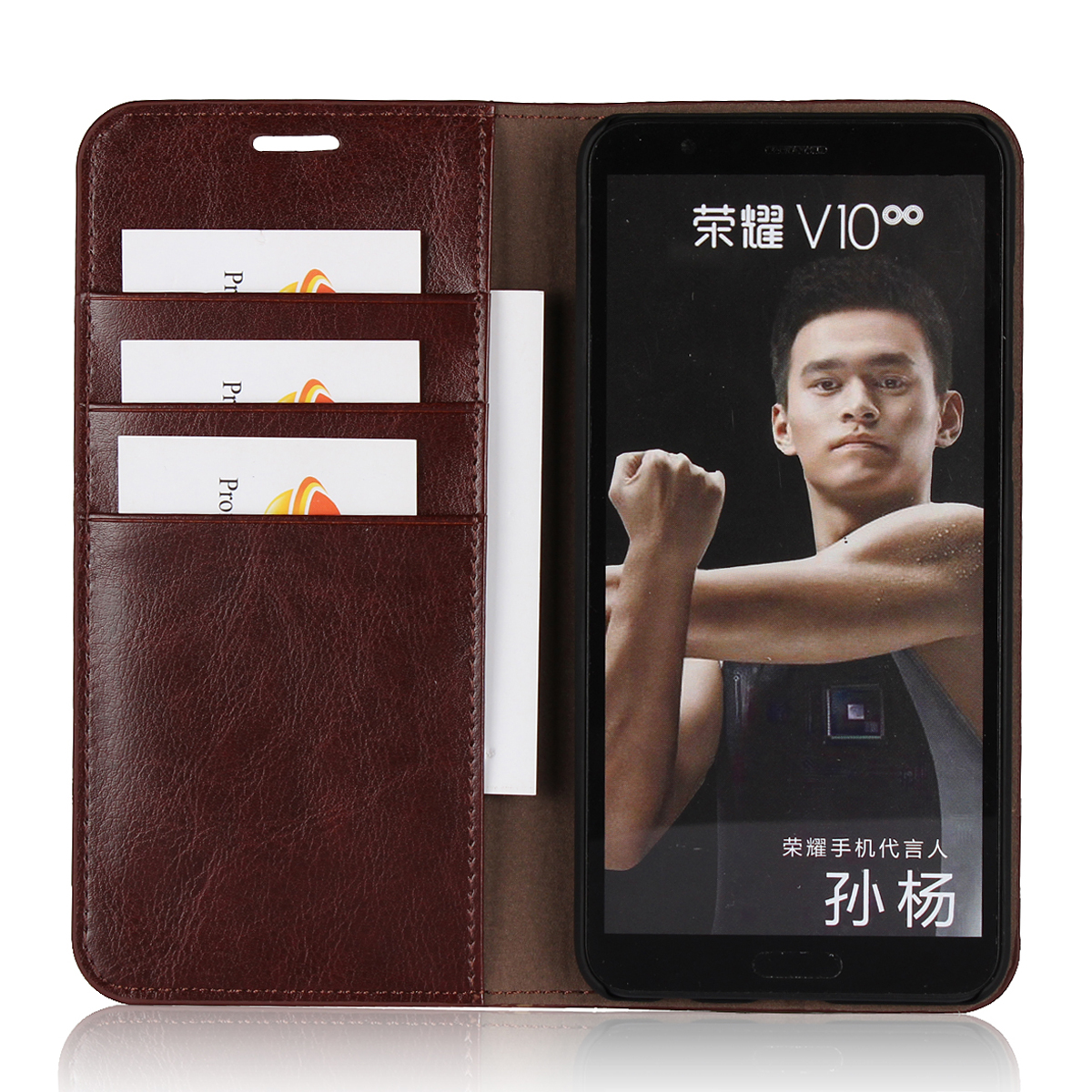 Huawei Honor V10/Honor V9/Honor V8 Cover Shockproof Heavy Duty Protective Flip Wallet Leather Case