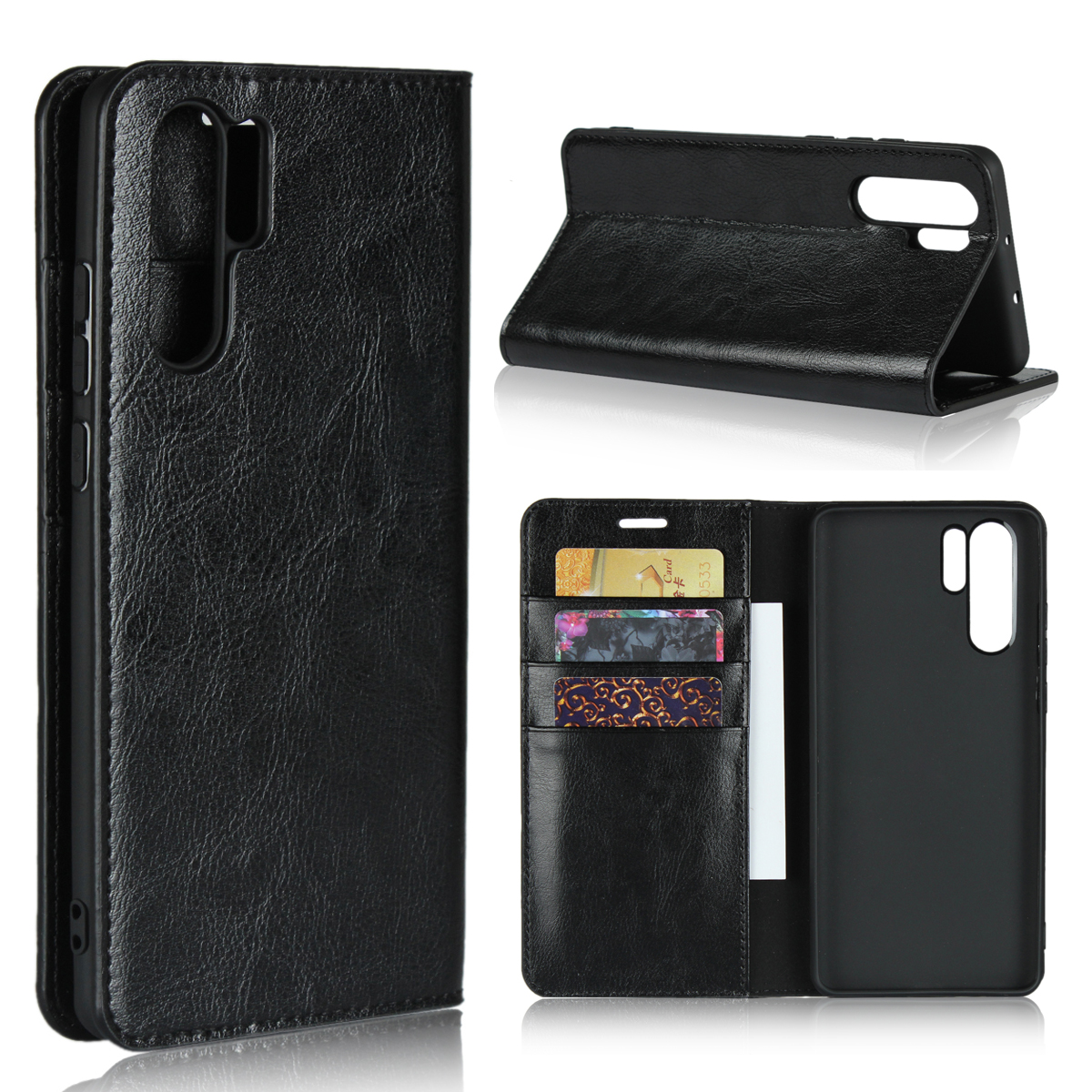 Huawei P30 Pro P20 pro P20 lite P10 Plus Cover Shockproof [Card Slot]Flip Wallet Protective Case