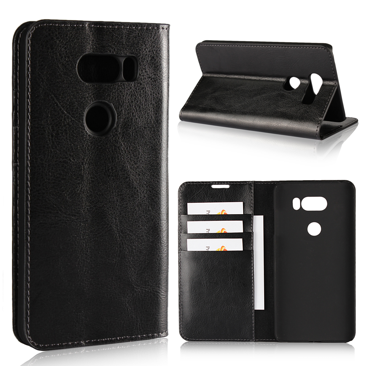 LG V30 LG G3 LG G5 LG G6 LG G7 Cover Shockproof Heavy Duty Protective with Flip Wallet Leather Case
