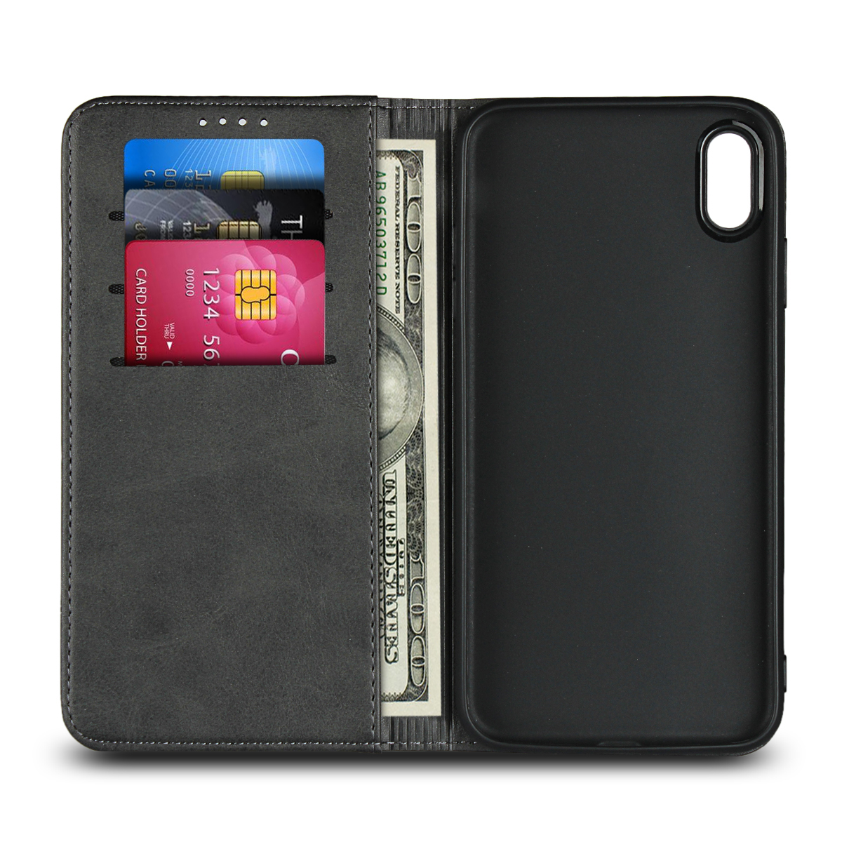 iPhone 7 Plus iPhone X Xs Max XR iPhone 8 iPhone 6 Plus 6s Plus Magnetic flip wallet protective Case