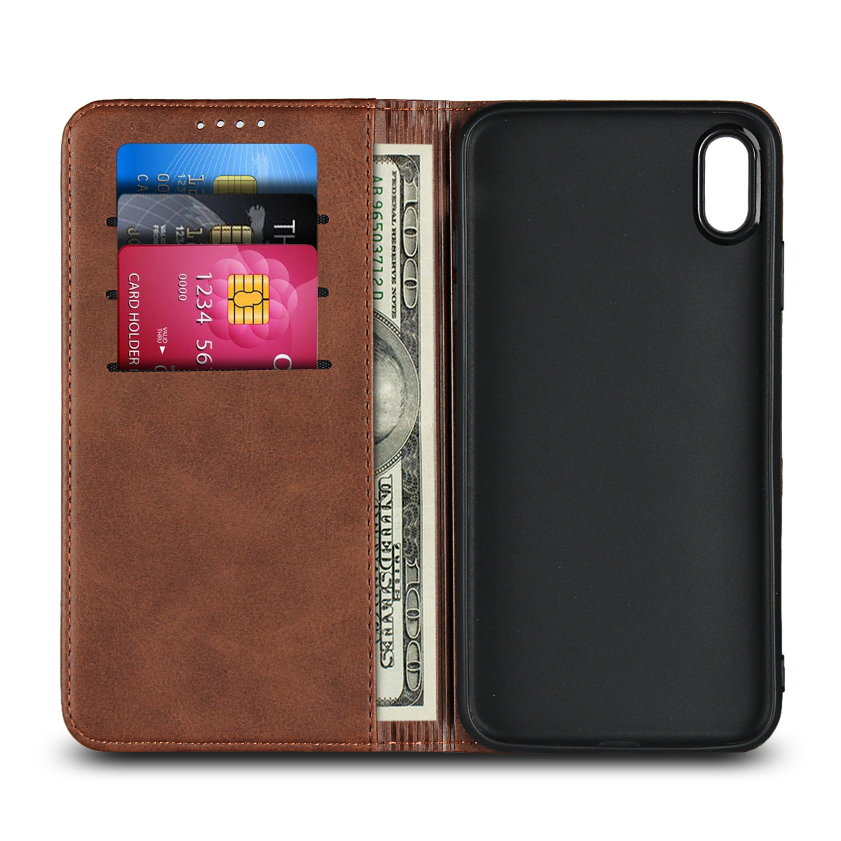 iPhone 7 Plus iPhone X Xs Max XR iPhone 8 iPhone 6 Plus 6s Plus Magnetic flip wallet protective Case