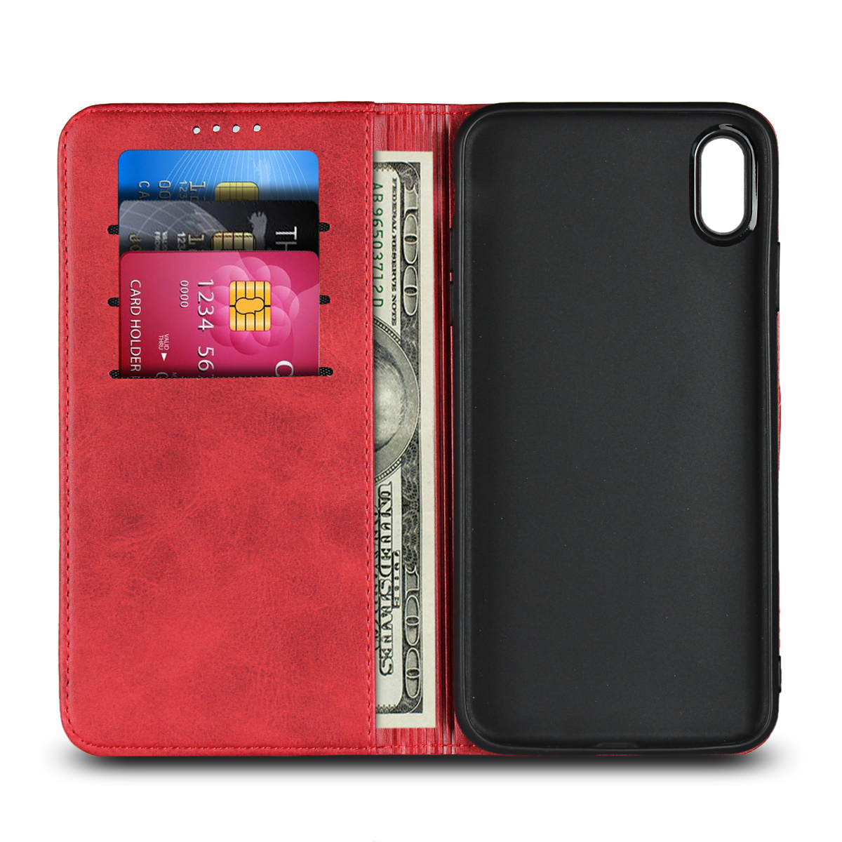 iPhone 7 Plus iPhone X Xs Max XR iPhone 8 iPhone 6 Plus 6s Plus Magnetic flip wallet protective Case