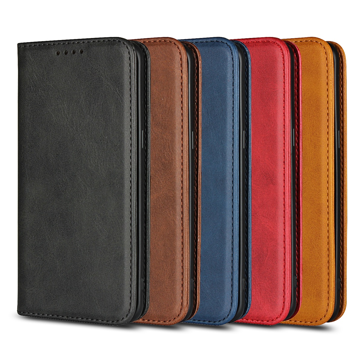 Samsung Galaxy S8/A9/NOTE9/NOTE8/A8/S9 Plus Magnetic flip wallet shockproof protective leather case