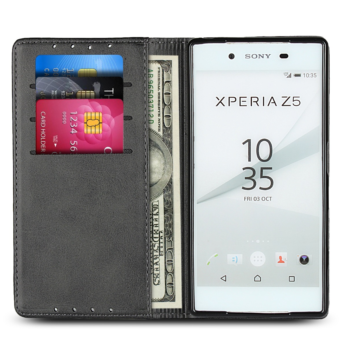 Sony Xperia Z5 XZ2 Premium XZ3 XZ1 Compact  XA1 XA2 Ultra Cover Magnetic flip wallet protective Case
