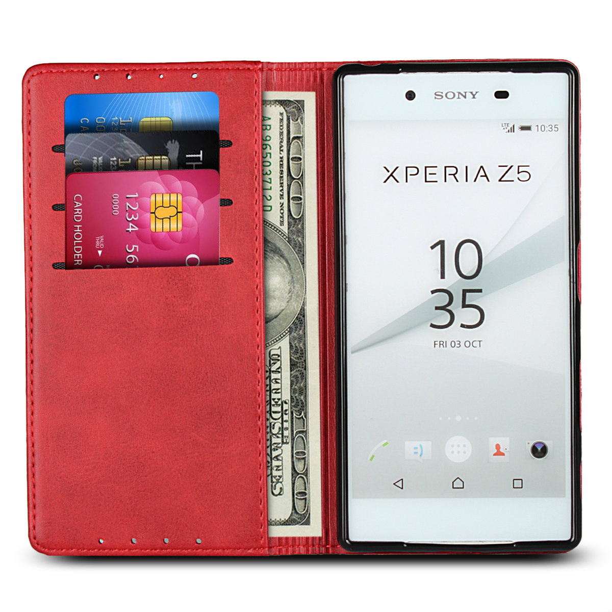 Sony Xperia Z5 XZ2 Premium XZ3 XZ1 Compact  XA1 XA2 Ultra Cover Magnetic flip wallet protective Case