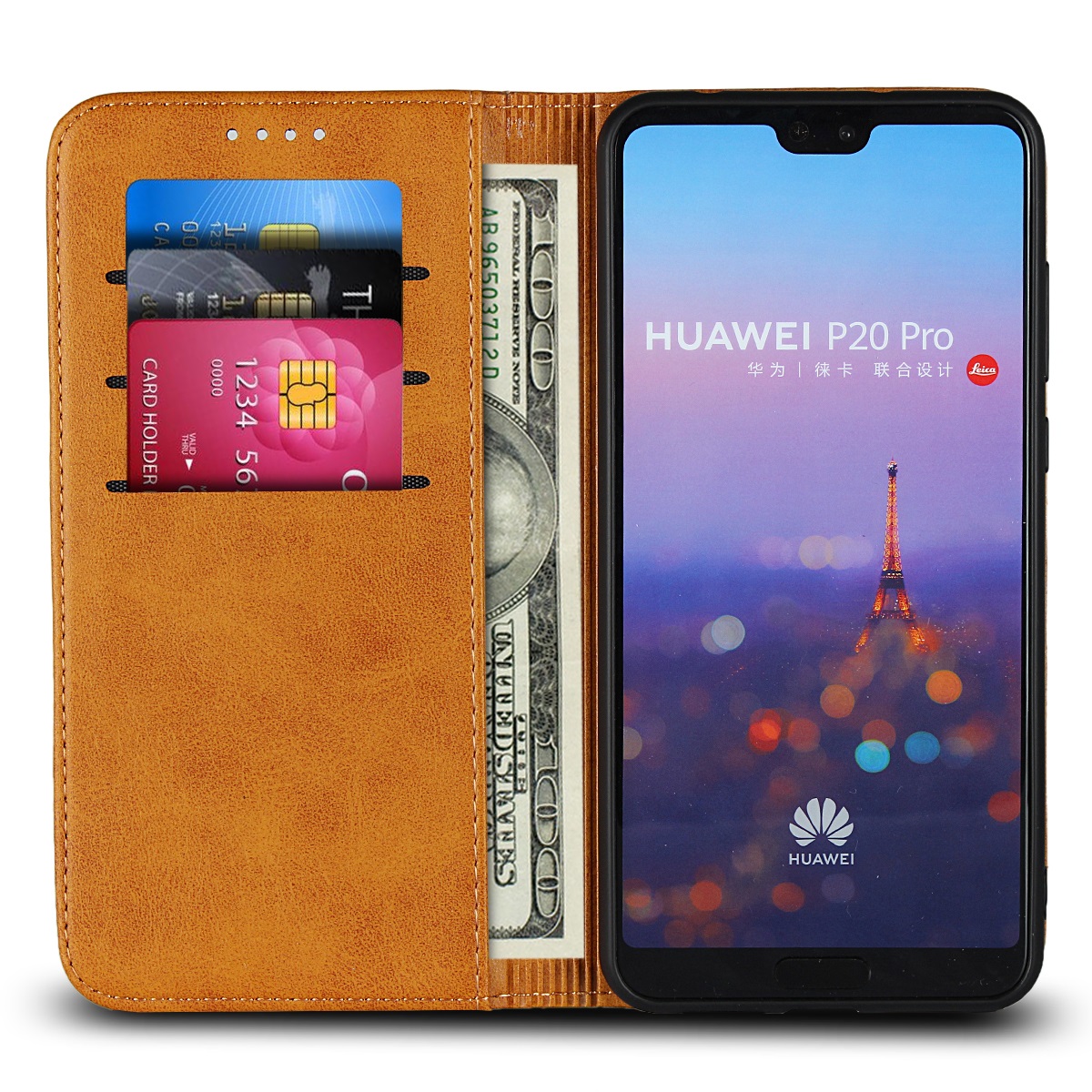 Huawei P20 Pro honor 10 Maimang 6 7 Mate 20 Pro Enjoy 7S Cover Magnetic flip wallet protective Case