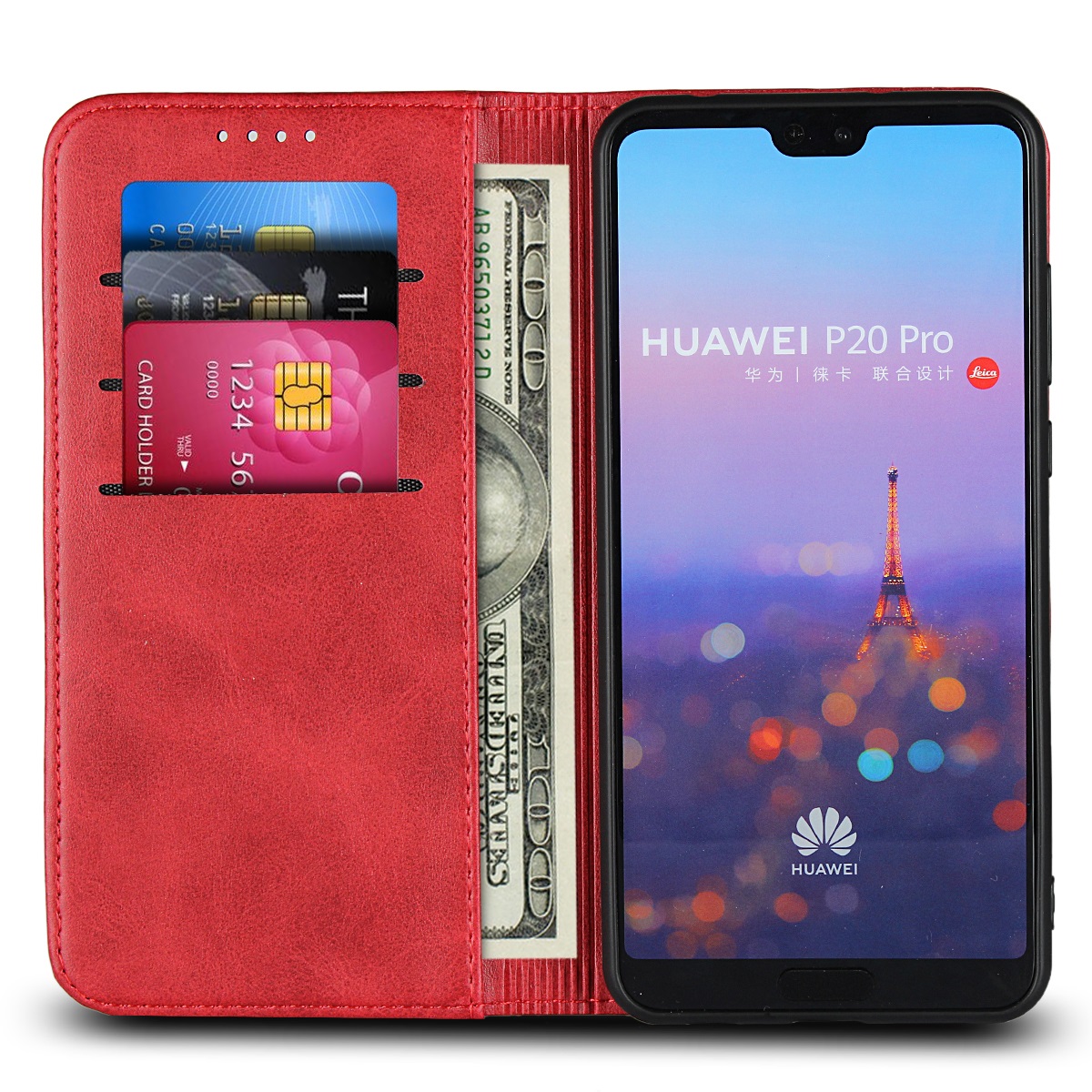 Huawei P20 Pro honor 10 Maimang 6 7 Mate 20 Pro Enjoy 7S Cover Magnetic flip wallet protective Case