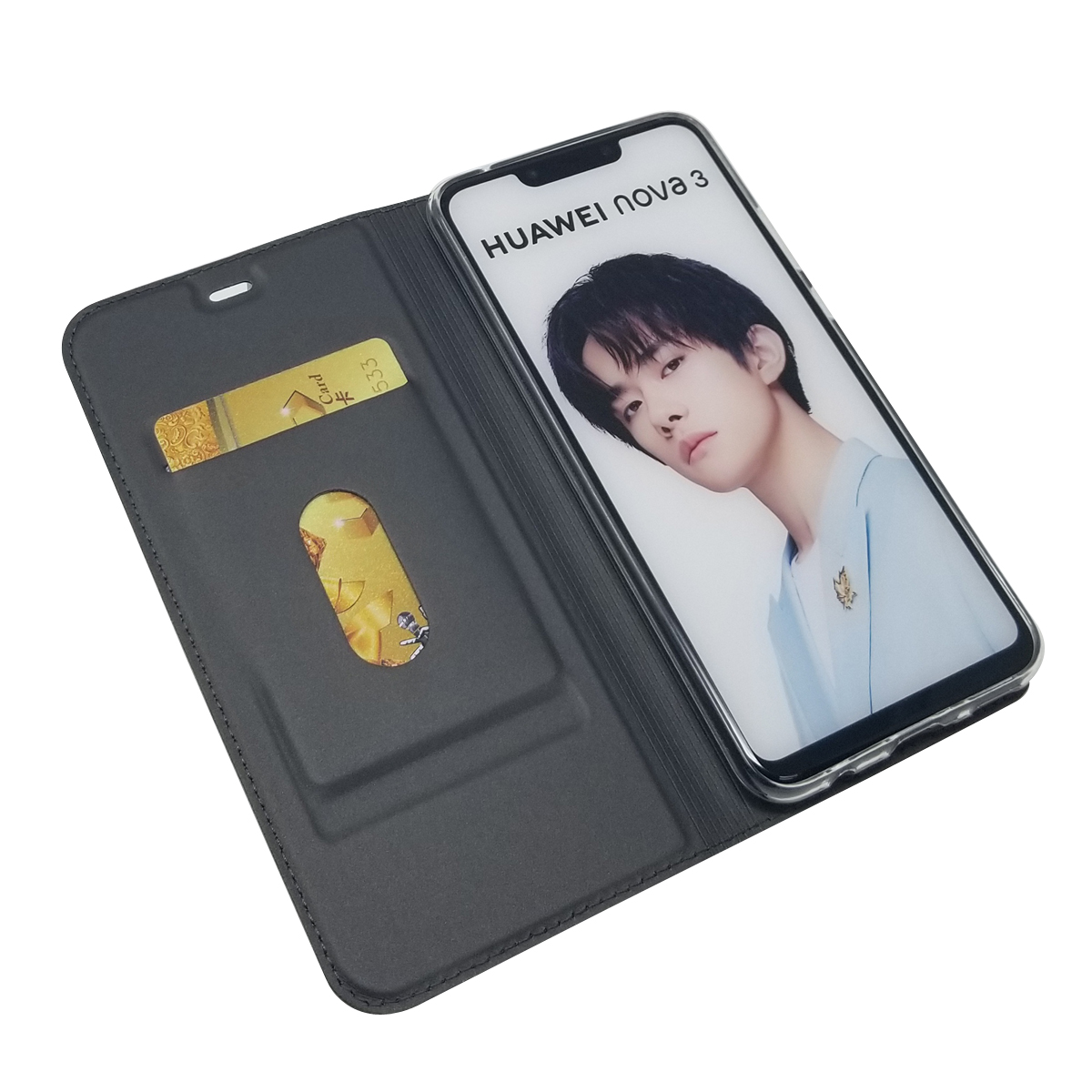 Huawei Nova 4 /Nova 2 Plus/Nova 3 i /P30 Pro P20 P9 P10 Cover magnetic shockproof PU protective Case