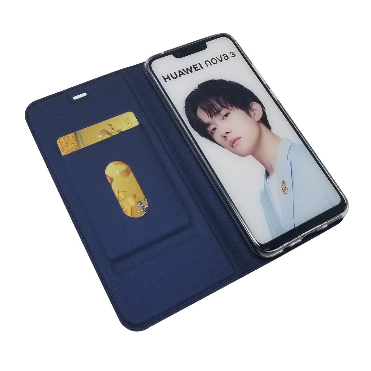 Huawei Nova 4 /Nova 2 Plus/Nova 3 i /P30 Pro P20 P9 P10 Cover magnetic shockproof PU protective Case