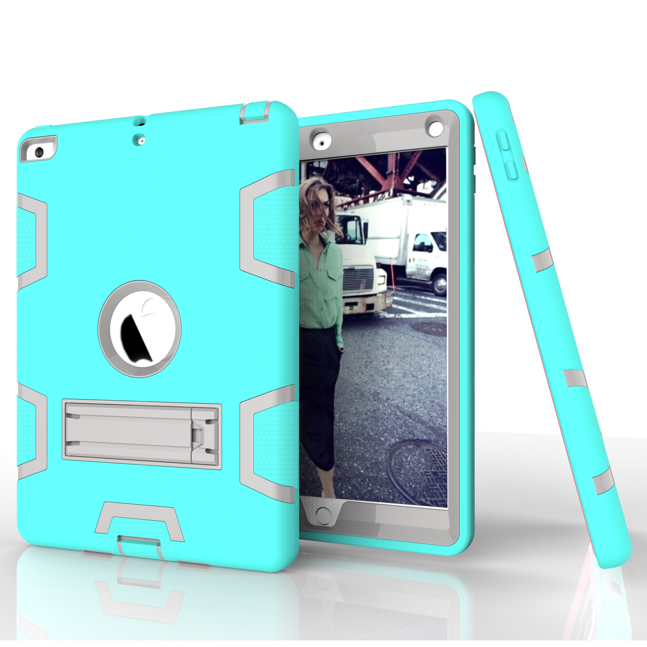 AppIe iPad pro 9.7/iPad 2 3 4/iPad mini 1 2 3 4 shockproof shatter-resistant bracket protector Cover