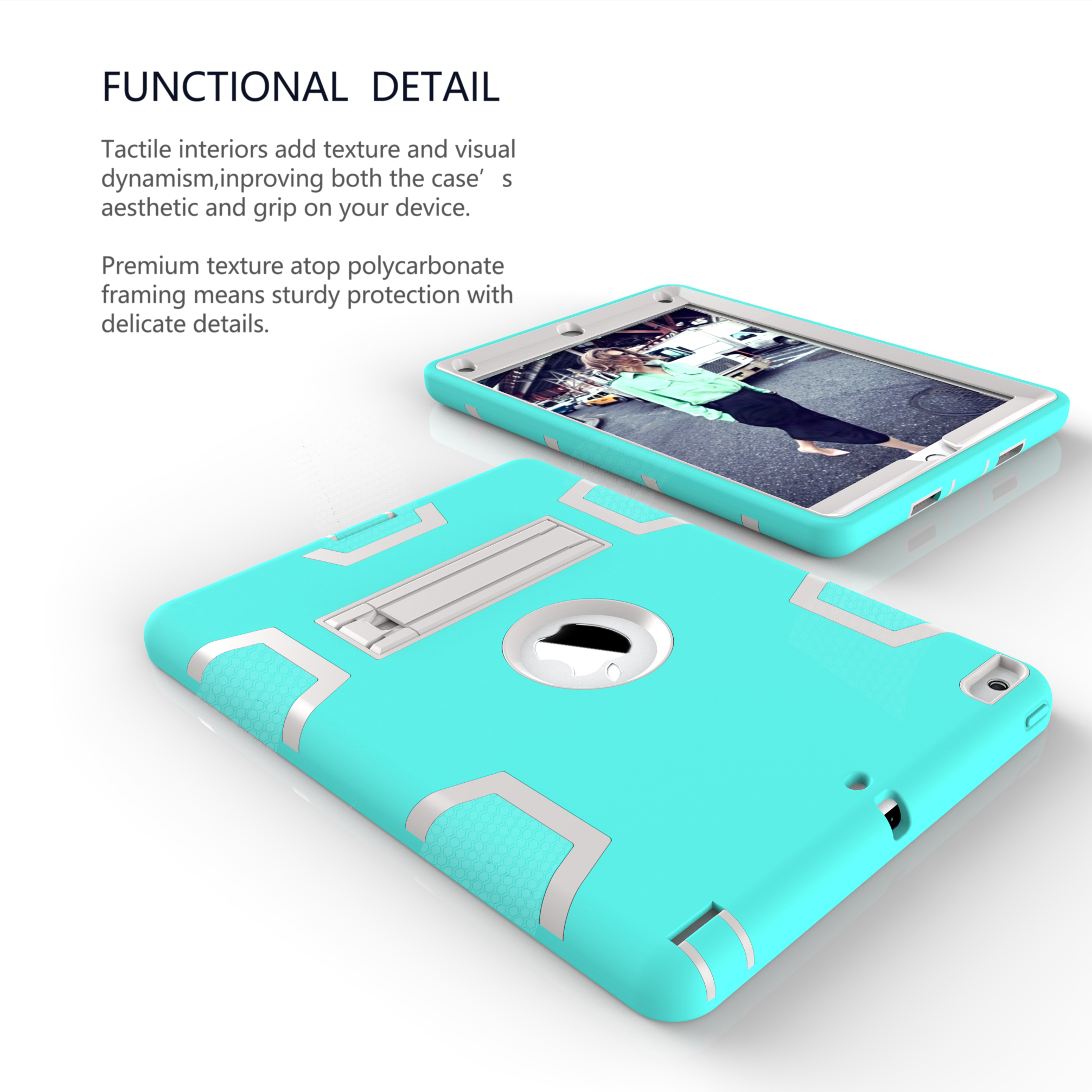 AppIe iPad pro 9.7/iPad 2 3 4/iPad mini 1 2 3 4 shockproof shatter-resistant bracket protector Cover