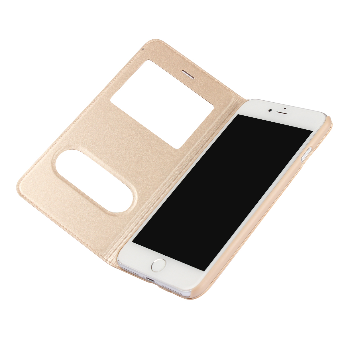 Apple iPhone 6 6s 7 8 Plus/5s/5se iPhone X Case[visual answering window]Shockproof Flip Leather Case