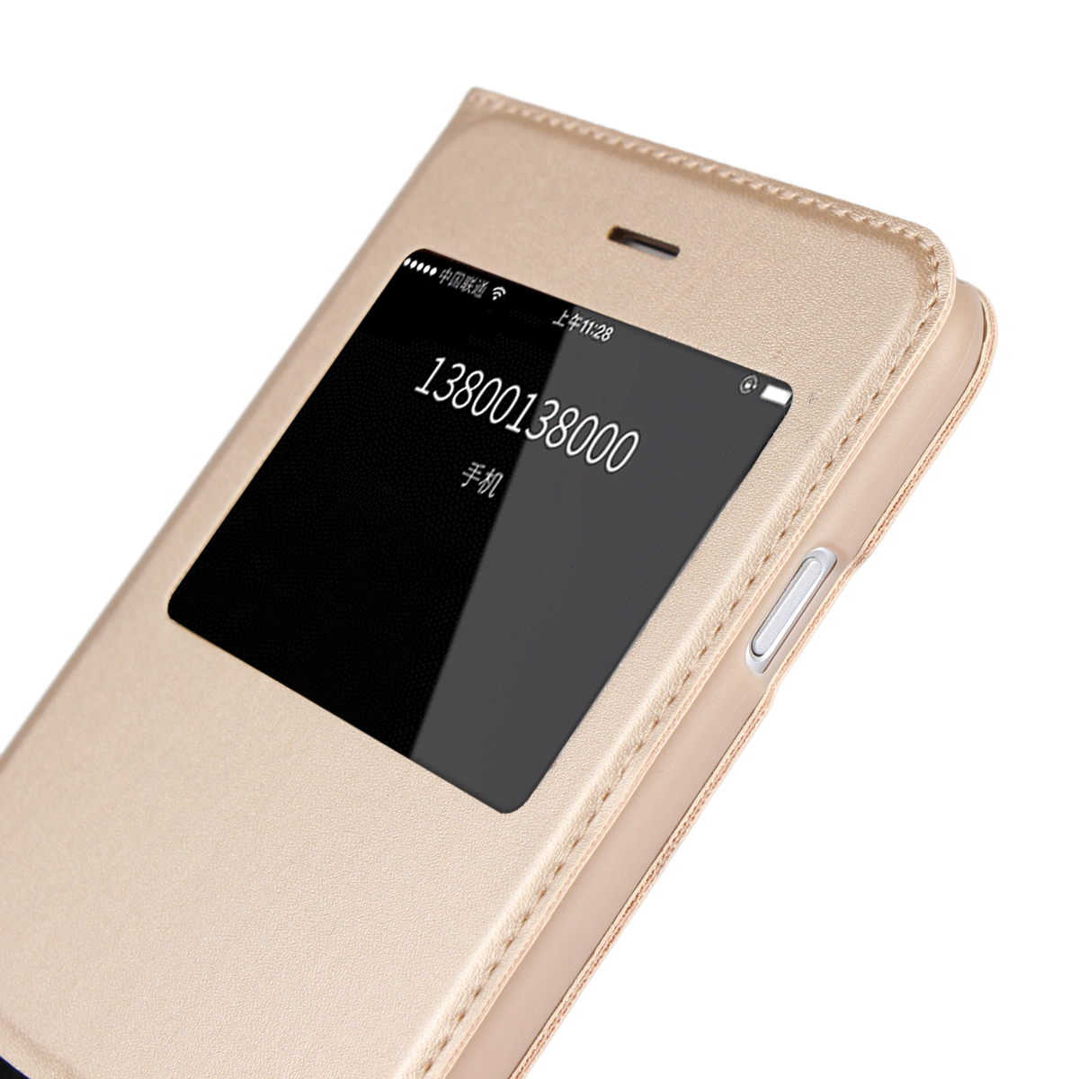 Apple iPhone 6 6s 7 8 Plus/5s/5se iPhone X Case[visual answering window]Shockproof Flip Leather Case