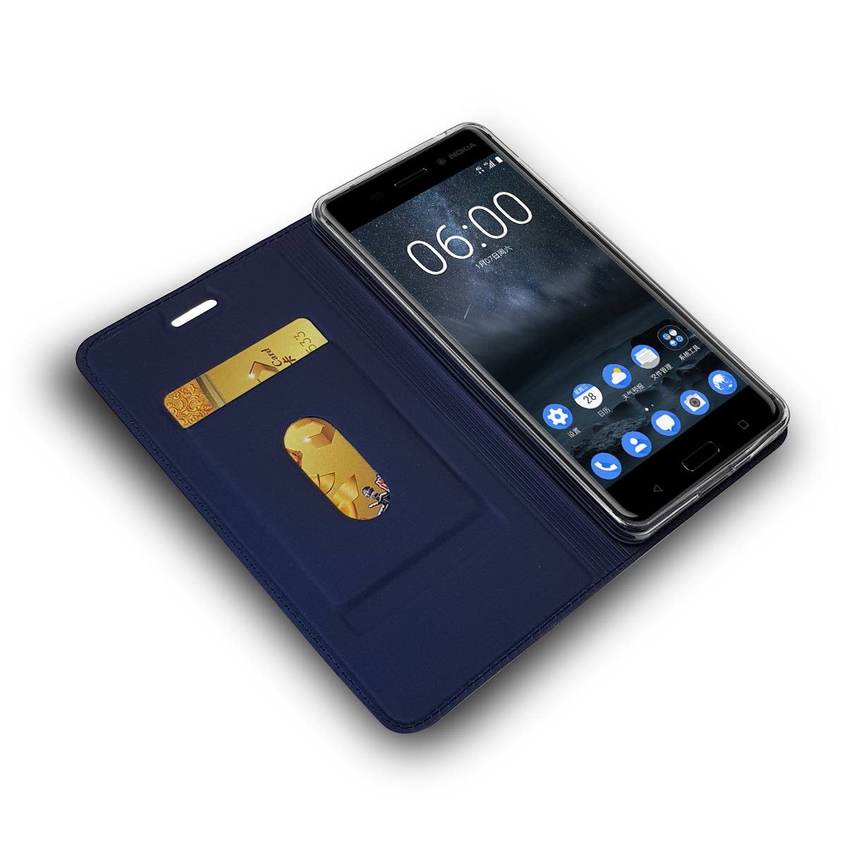 Nokia 9/ 8 /Nokia 7 plus/Nokia 6 5 3 2/Nokia X6 New magnetic shockproof PU protective leather case