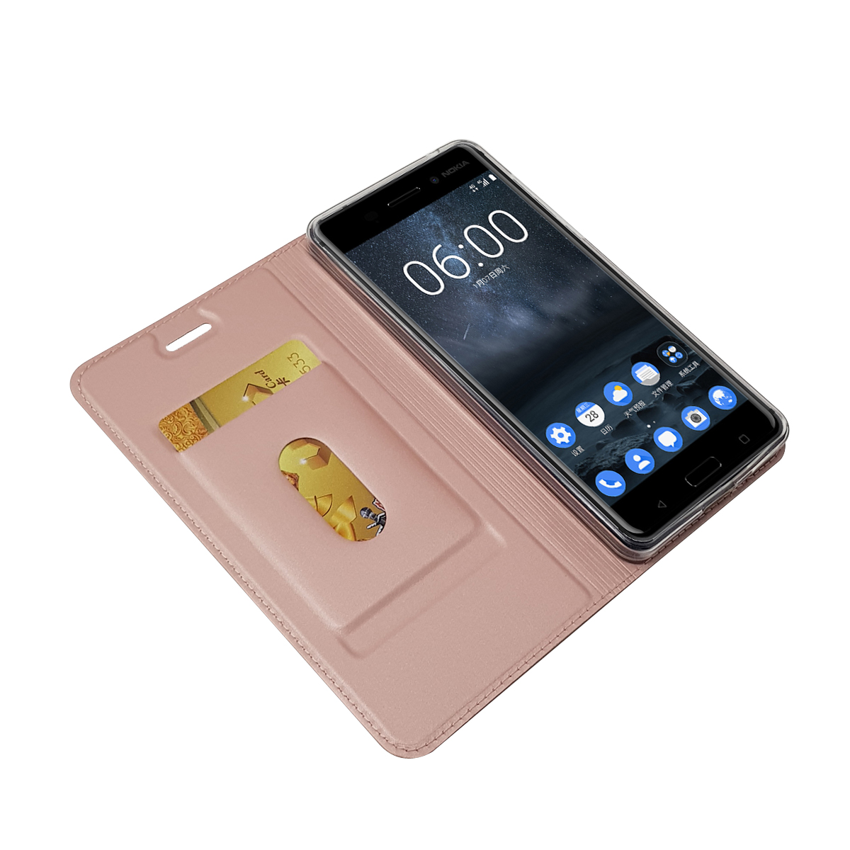 Nokia 9/ 8 /Nokia 7 plus/Nokia 6 5 3 2/Nokia X6 New magnetic shockproof PU protective leather case