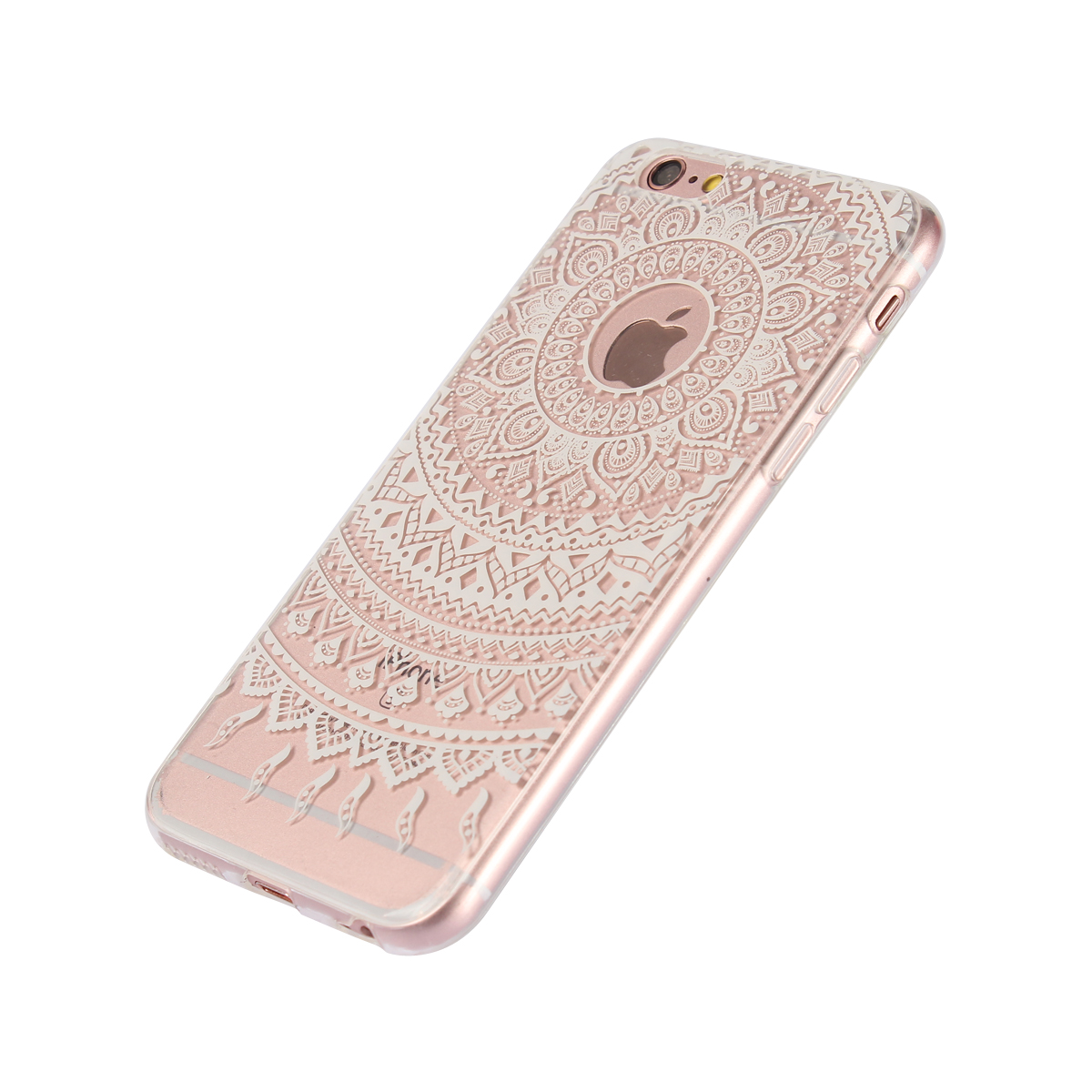 Alppe iPhone 6 6s 7 8 Plus 5s 5se Mandala pattern transparent hard PC ultra-thin shockproof cover