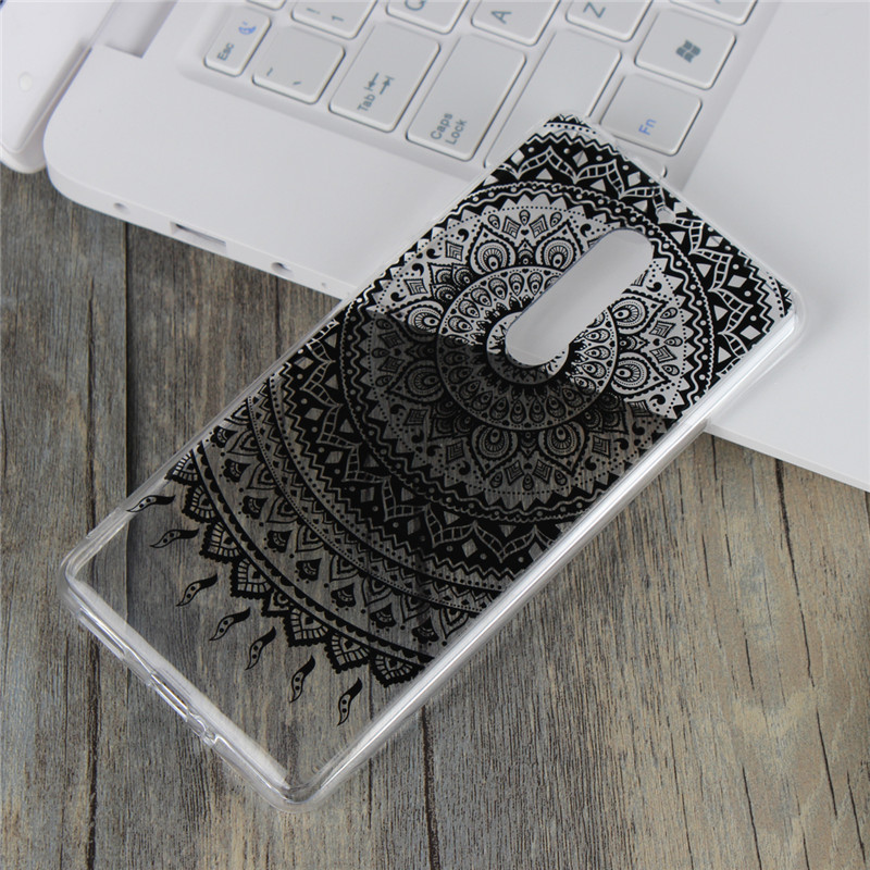 Nokia 5/Nokia 6/Nokia 8 Cases ,Mandala pattern transparent hard PC ultra-thin shockproof cover