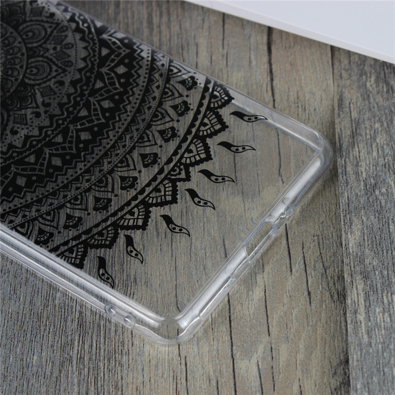 Nokia 5/Nokia 6/Nokia 8 Cases ,Mandala pattern transparent hard PC ultra-thin shockproof cover