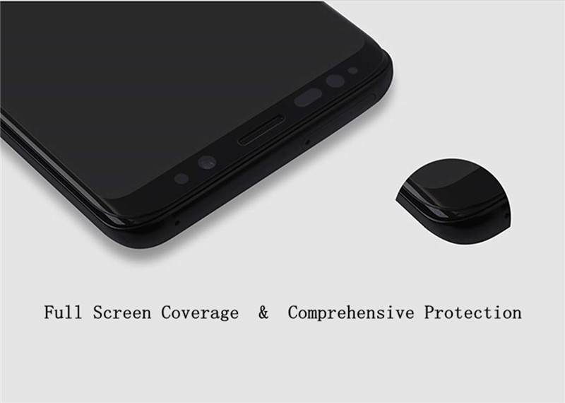 Samsung Galaxy S9 S8 Plus S7/Note 8 Screen Protector[3D Full Coverage][Eye Protection]Tempered Glass