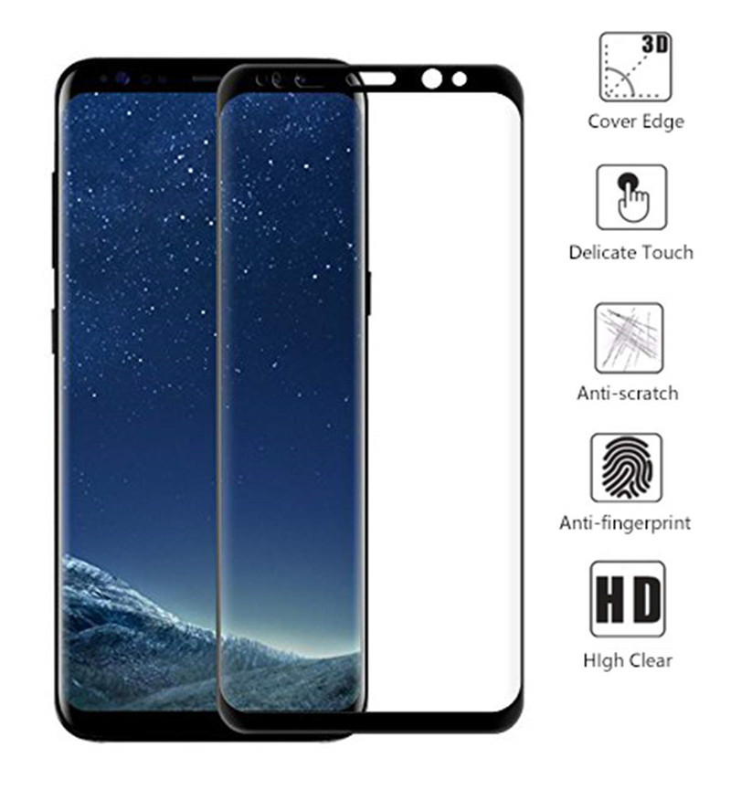Samsung Galaxy S9 S8 Plus S7/Note 8 Screen Protector[3D Full Coverage][Eye Protection]Tempered Glass