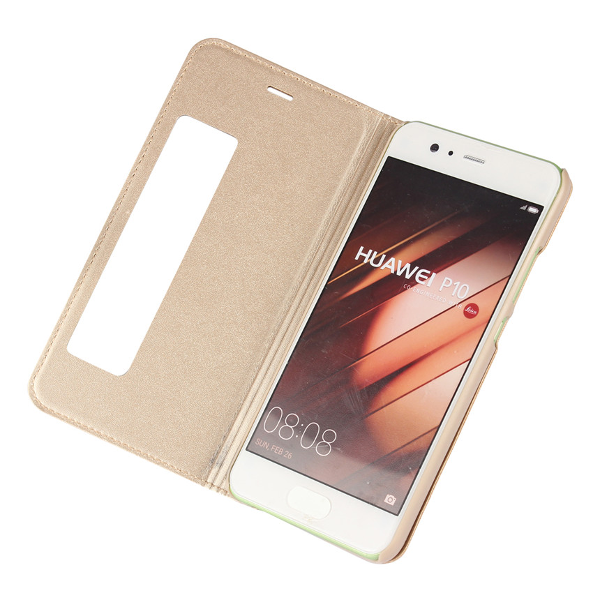 Huawei P10 Plus P9 Plus P9 P10 P8 Lite Case[visual window]Shockproof Flip Leather Covers