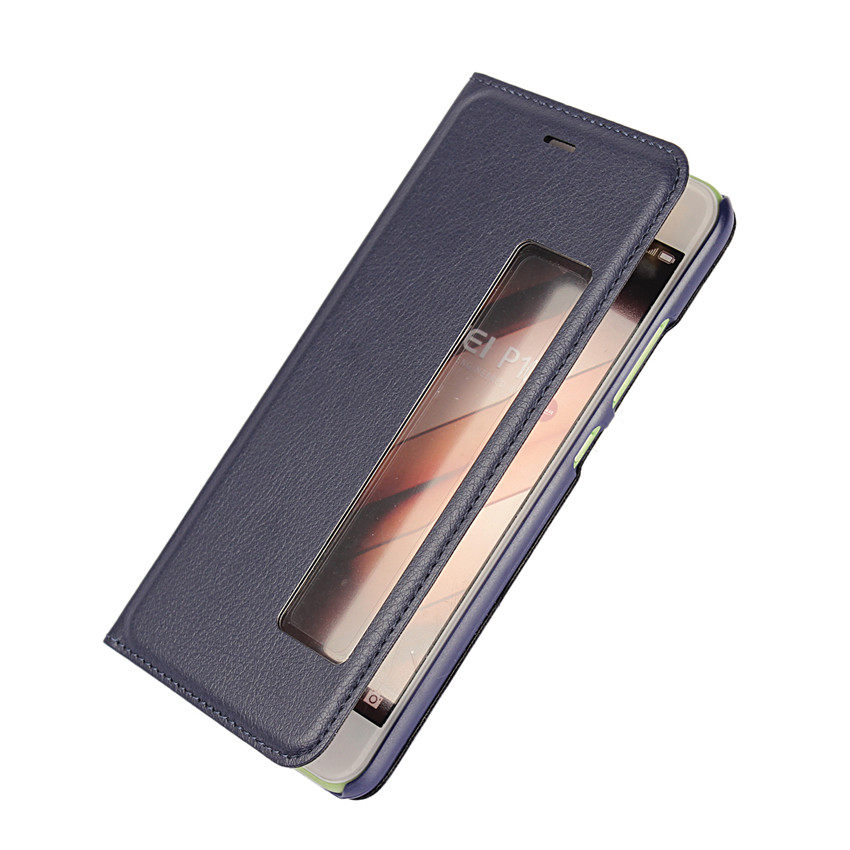 Huawei P10 Plus P9 Plus P9 P10 P8 Lite Case[visual window]Shockproof Flip Leather Covers