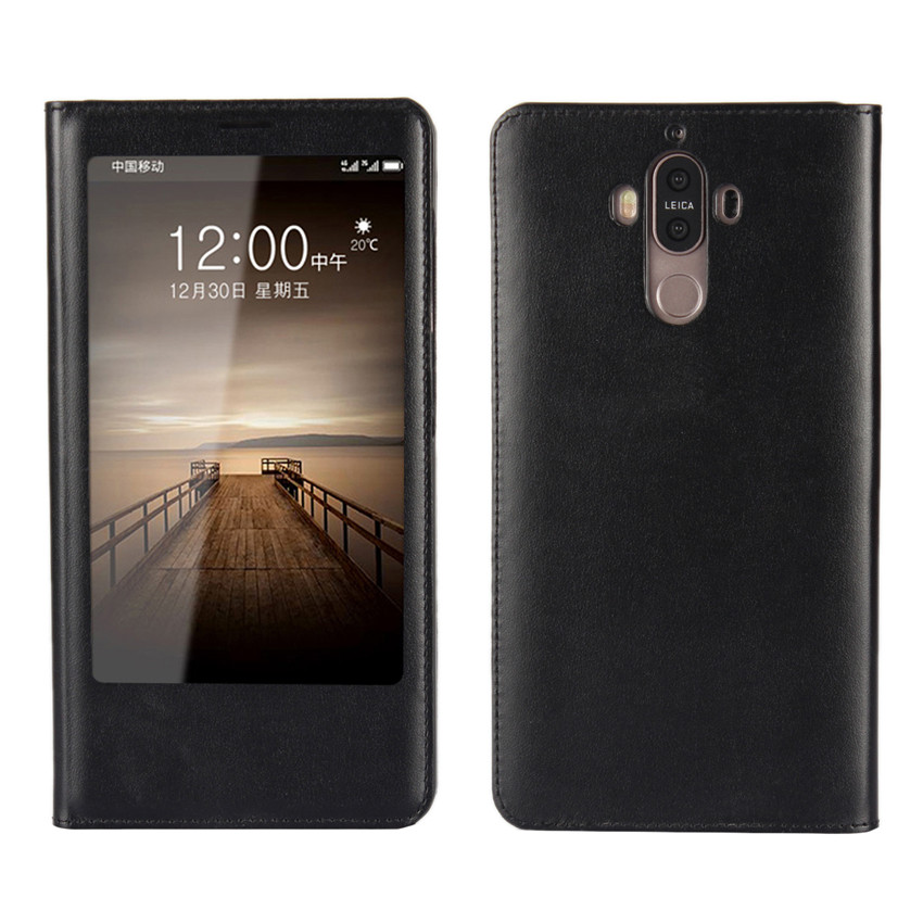 Huawei Mate 9 Mate 8 Mate 10 Pro Nova 2 Plus [visual window]Shockproof Flip Leather Cover