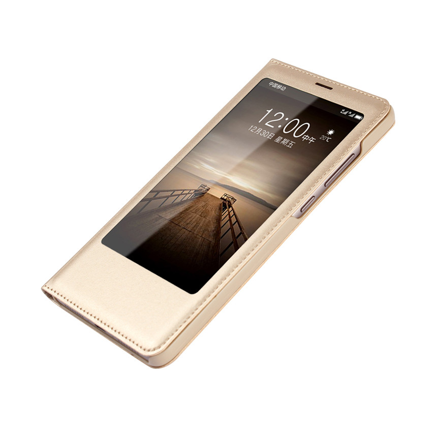 Huawei Mate 9 Mate 8 Mate 10 Pro Nova 2 Plus [visual window]Shockproof Flip Leather Cover