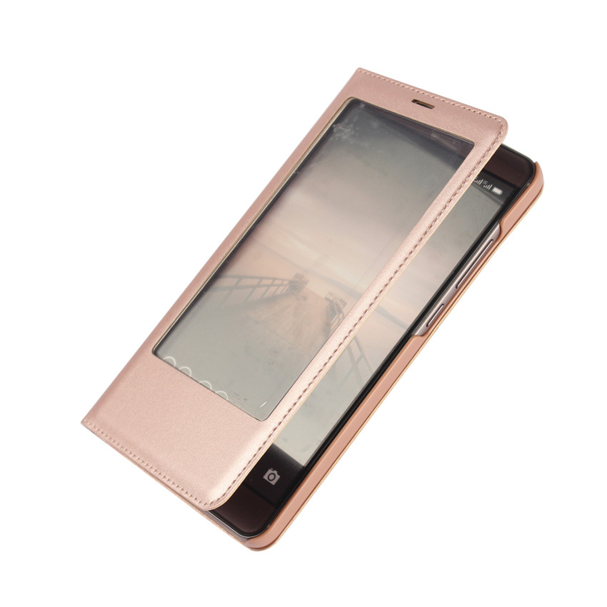 Huawei Mate 9 Mate 8 Mate 10 Pro Nova 2 Plus [visual window]Shockproof Flip Leather Cover