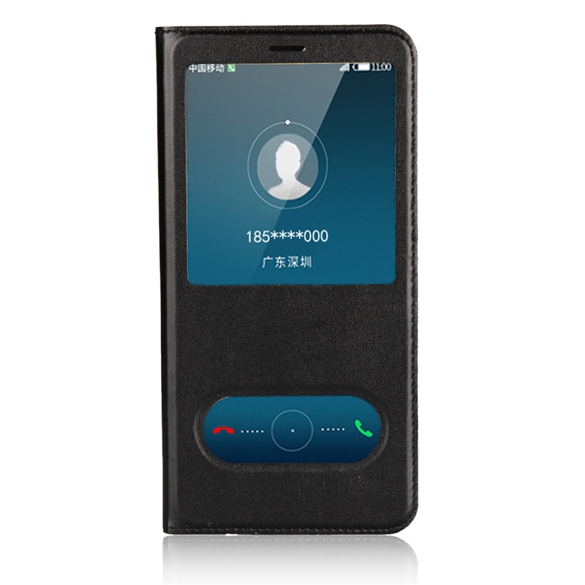 Huawei honor 7X honor 6X 5X 4X honor 6A 5A Case[visual window]Shockproof Flip Leather Cover