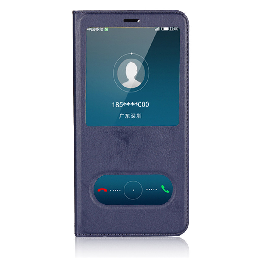 Huawei honor 7X honor 6X 5X 4X honor 6A 5A Case[visual window]Shockproof Flip Leather Cover