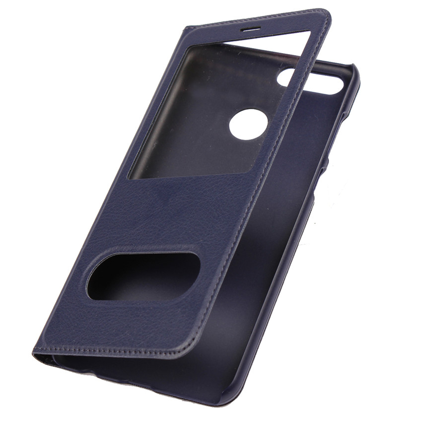 Huawei honor 7X honor 6X 5X 4X honor 6A 5A Case[visual window]Shockproof Flip Leather Cover