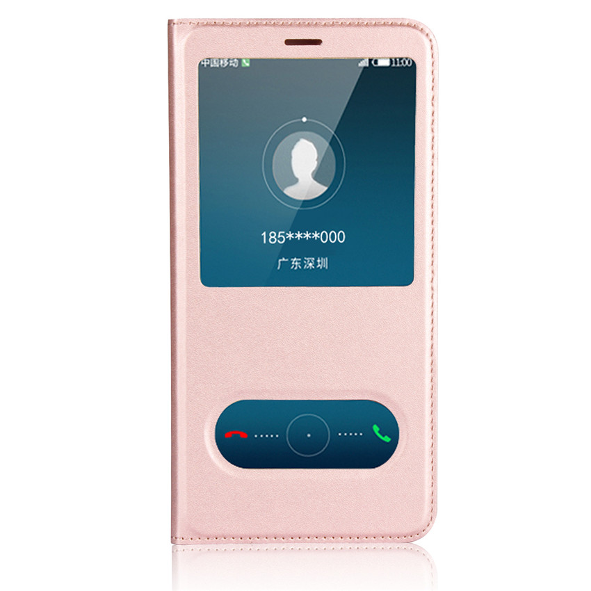 Huawei honor 7X honor 6X 5X 4X honor 6A 5A Case[visual window]Shockproof Flip Leather Cover